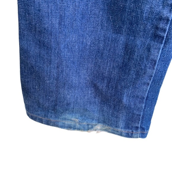 Vintage Wrangler Bell Bottom Blue Jeans 70s Embroidered U Turkey Women’a 27” - Picture 11 of 12
